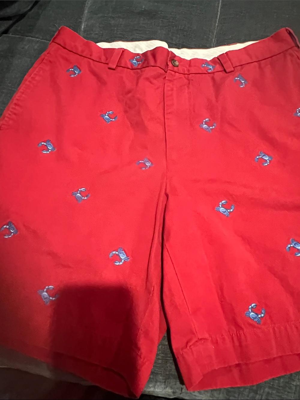 Brooks Brothers Red/blue crab Cotton Shorts NWOT